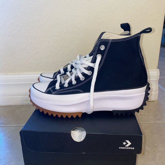 Converse Run Star Hike Platform Black/White Unisex Shoe - Picture 6 of 6